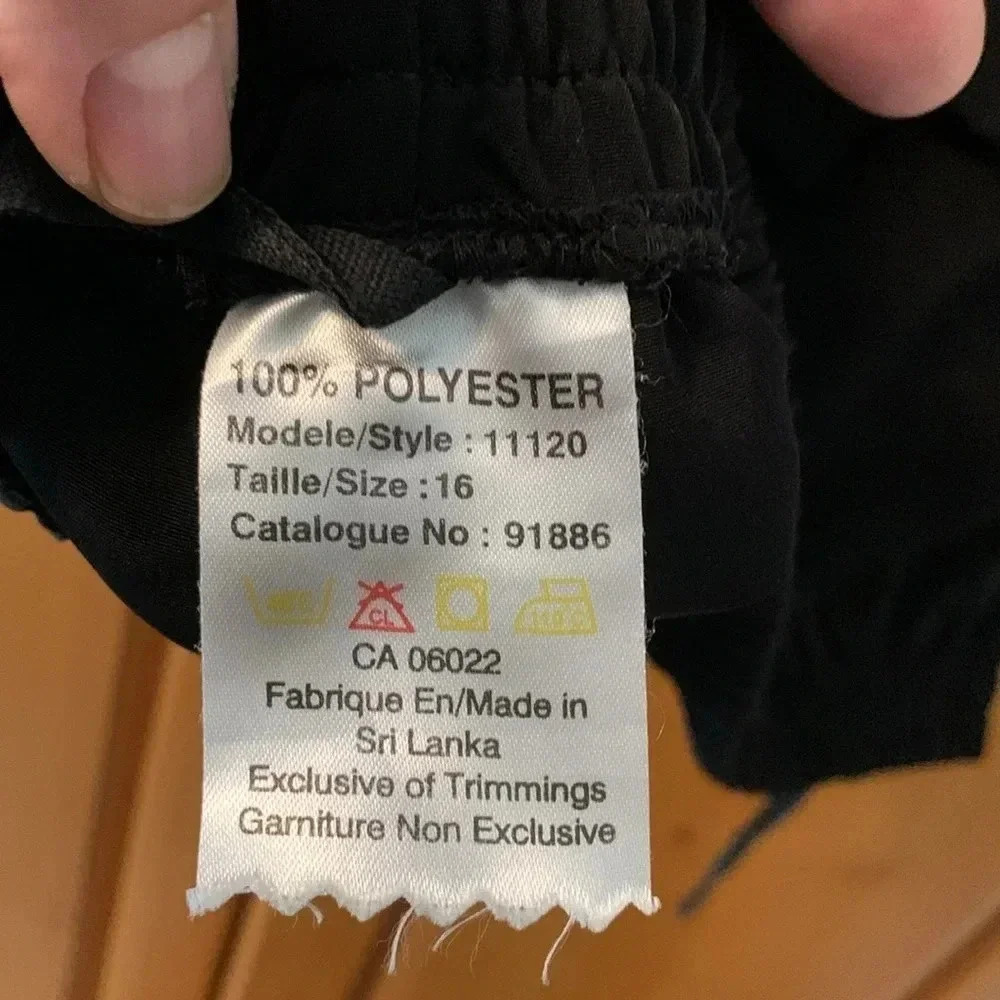 Black straight leg pants  16 - Picture 2 of 7